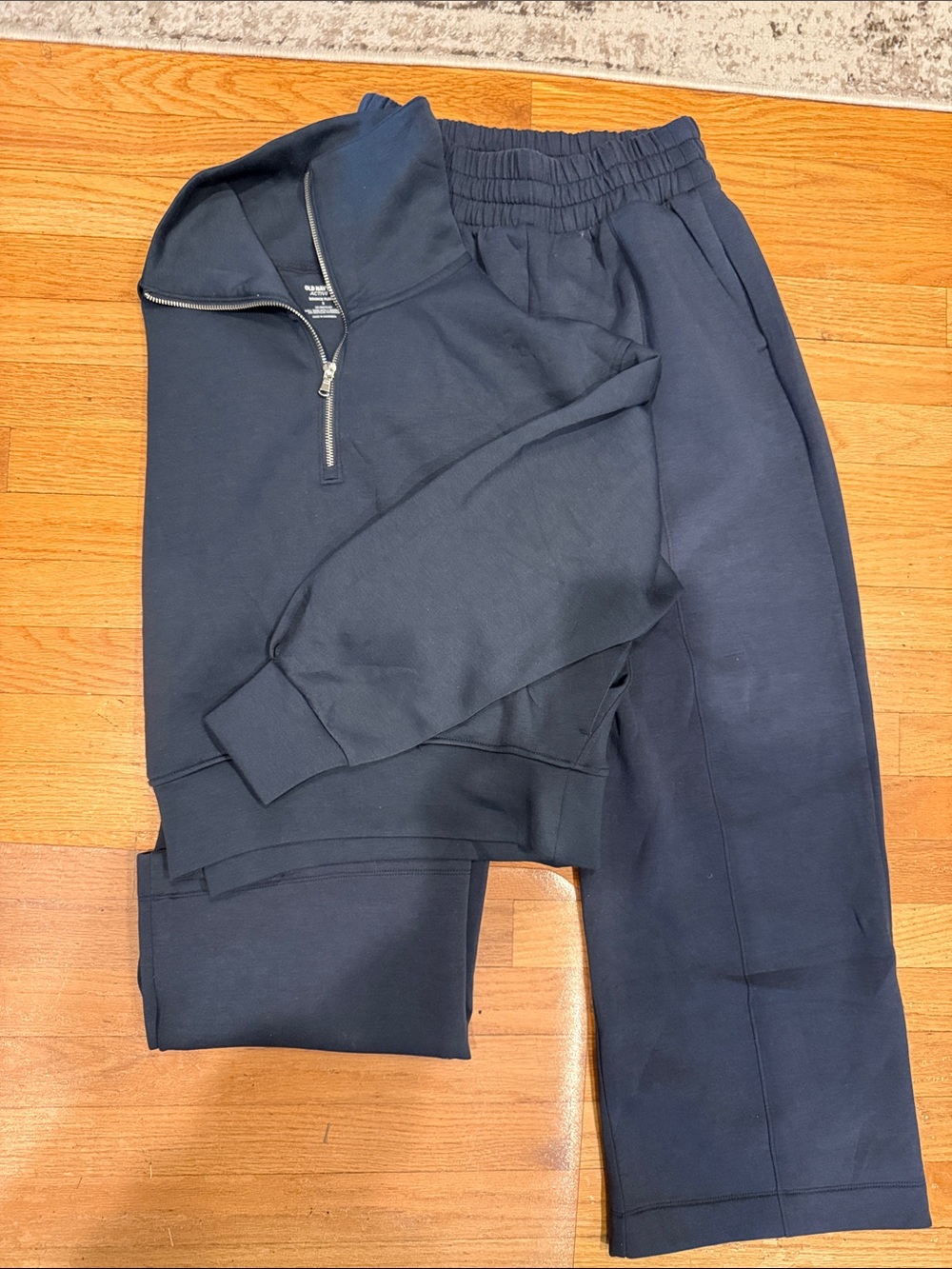 Old Navy Women's Navy Half-Zip Sweatshirt & Joggers Set